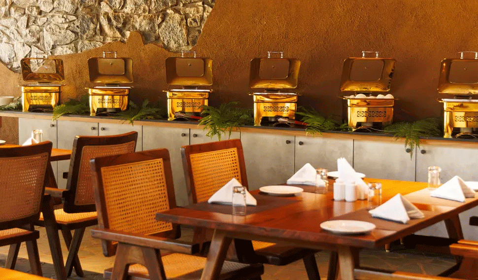 Eco-style forest bathroom